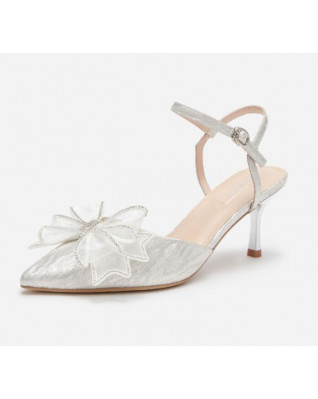 Fashion casual bow high-heeled sandals