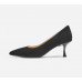 Fashionable pointy toe temperament all-match shallow mouth stiletto shoes