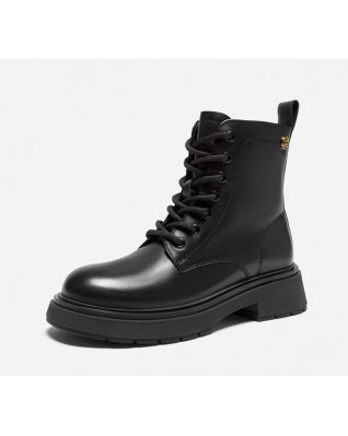 New Ladies Fashion Solid Color Casual All-Match Martin Boots