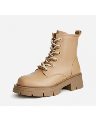 Round Toe Side Zipper Casual Simple Fashion Martin Boots