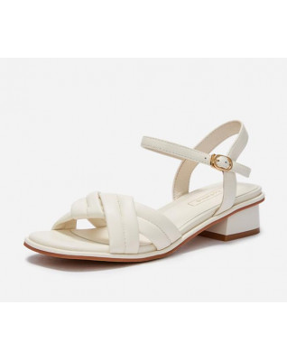 Summer new style cross-woven fashion low-heeled sandals