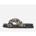 Comfortable and stylish zebra print slippers