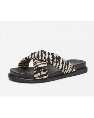 Comfortable and stylish zebra print slippers