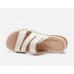 Fashion solid color all-match mid-heel slippers