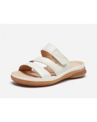 Fashion solid color all-match mid-heel slippers