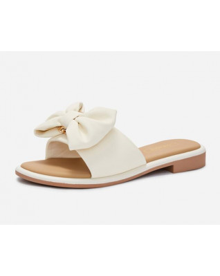 Trendy Signed Bow Slippers