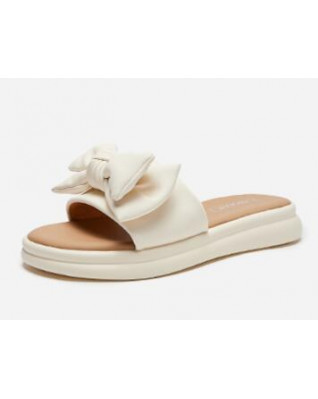 Women's fashion flat bow simple casual sandals