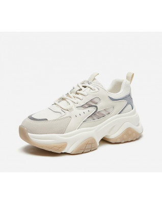 All-match color-block thick-soled comfortable running sneakers